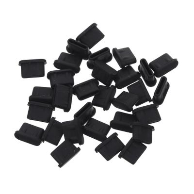 CAXUSD 30pcs Type-c Plug Replacement USB Port Caps Protective Cover for Plugs