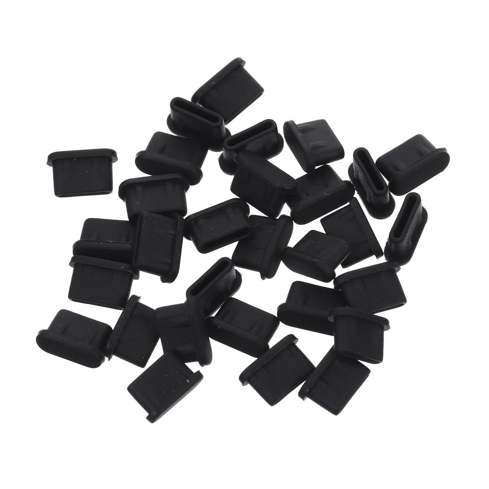 CAXUSD 30pcs Type-c Plug Replacement USB Port Caps Protective Cover for Plugs