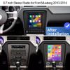 9.7 Android 13 Car Stereo Radio for Ford Mustang 2010 2011 2012 2013 2014,4+64G,Touch Double Din Radio Stereo Car with Wireless Carplay/Android Auto GPS Navigation BT WiFi Camera MIC view 2