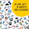 100pcs Nautical Stickers - Lighthouse, Anchor, Sailboat Sticker Waterproof Decals for Water Bottles Laptop Luggage Computer Scrapbooking view 2