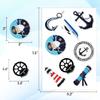 100pcs Nautical Stickers - Lighthouse, Anchor, Sailboat Sticker Waterproof Decals for Water Bottles Laptop Luggage Computer Scrapbooking view 4