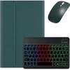 Aidashine Keyboard Case for iPad 10th Generation 10.9 inch, Backlit Detachable Wireless Keyboard Case with Pencil Holder,Deep Green view 1