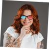 Hoement 4pcs Glasses for Movies at Home Plastic Eyewear for Tv Projector Mobile Devices Flexible Design for Realistic Viewing Experience view 4