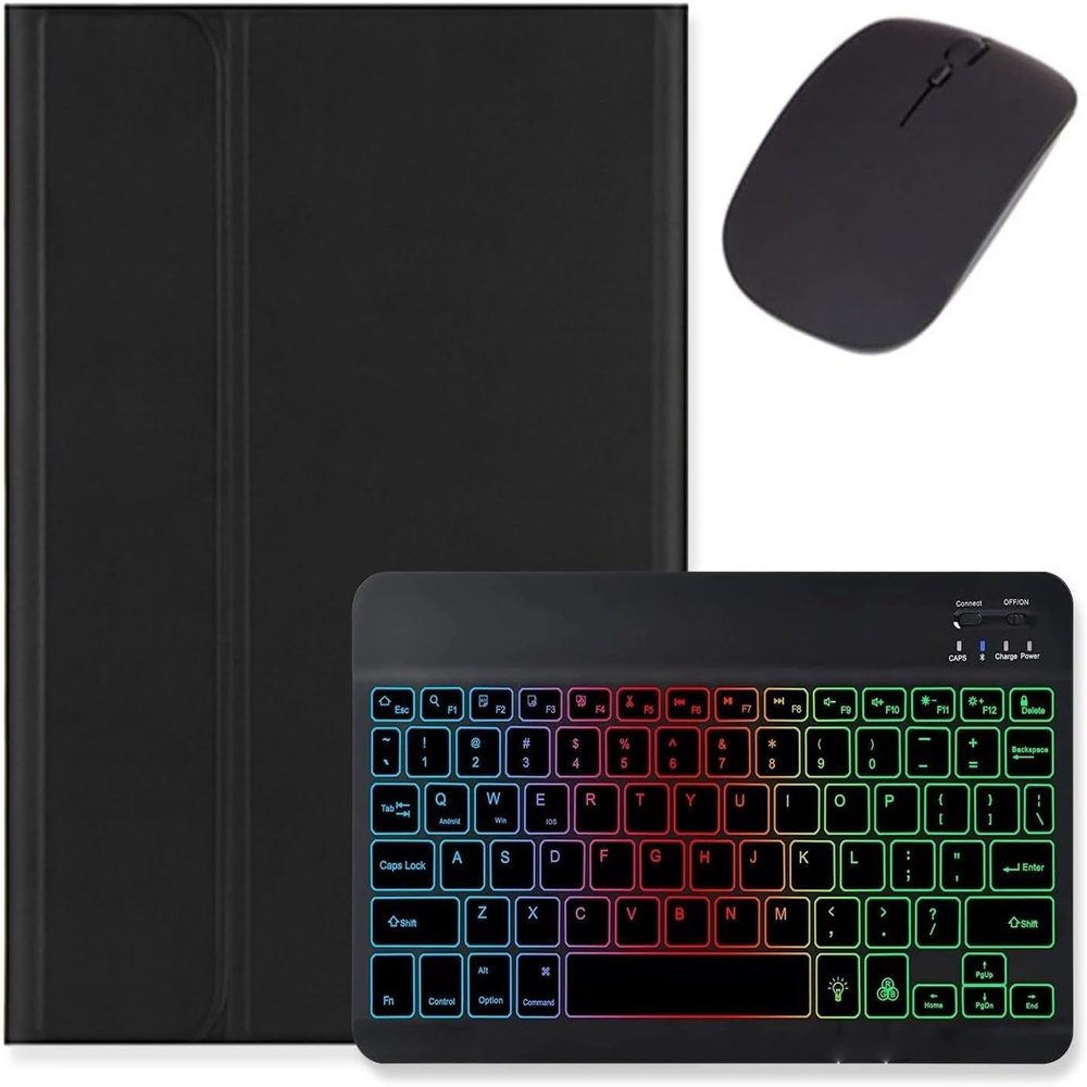 Aidashine Keyboard Case for iPad Pro 11 Inch (M4) 2024, Backlit Detachable Wireless Keyboard Case with Pencil Holder,Black