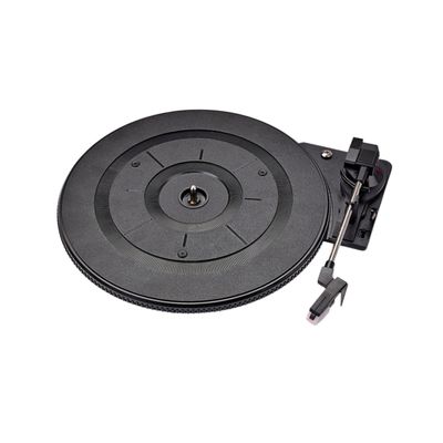 Mikikit 28cm Vintage Record Player Turntable Stylus Built-in Preamp for Audio Video Use