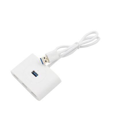 FELTECHELECTR Port USB Hub with Power Supply for Laptop Pc USB Expander for Rapid Data Transfer Compatible with Windows
