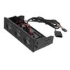 CAXUSD Black Front Panel Stereo Speakers for Pc Case Mic Easy Installation Surround for Music and view 1