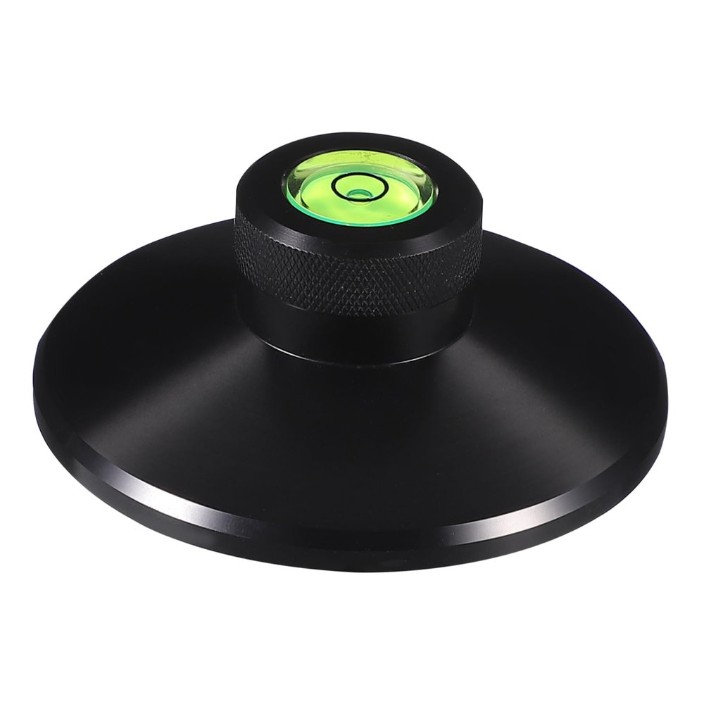 Mikikit 1pc Metal Turntable Stabilizer Clamp Vinyl Record Weight Disc for Phonograph Cd Player and Record Player Accessories