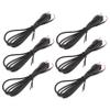 CAXUSD 6pcs Male to Bare Wire Cable Adapter Audio Video Connector for Speaker and Home Theater Systems Easy Installation Replacement Cord view 1