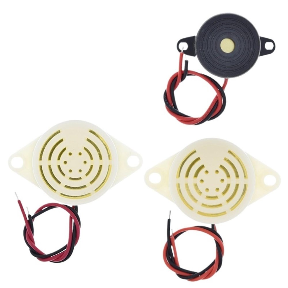 2PCS 95DB Alarm High-Decibel DC 3-24V 12V Electronic Buzzer Beep Alarm Intermittent Continuous Beep Car Van SFM-27(SFM-20B)