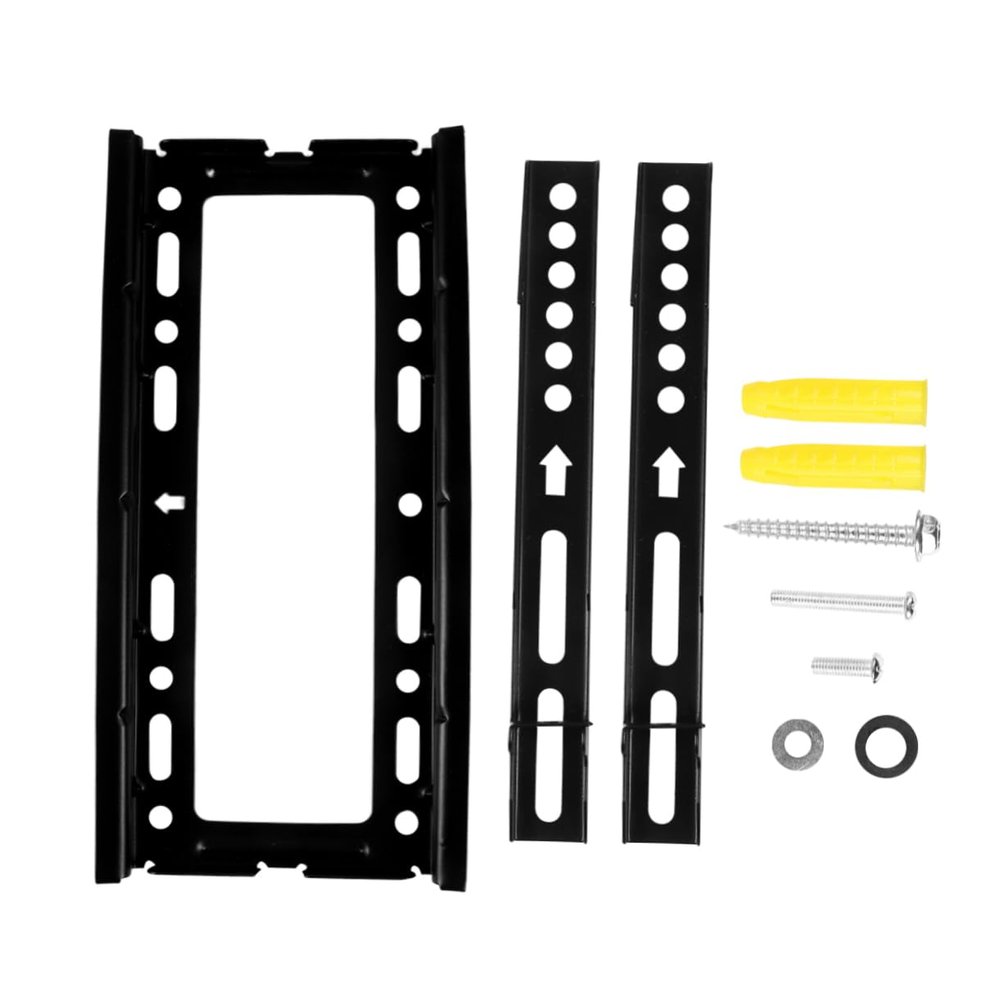 CAXUSD Adjustable Steel Tv Wall Bracket Tv Arm Hanger for Low Profile Double Hook Safety Easy Install