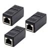 CAXUSD 3pcs Ethernet Coupler Female to Female Connector for Networking Compatible and Easy to Install High Performance up to view 1