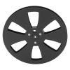 1/4 7 Inch Empty Tape Reel, 6 Holes Metal Open Reel Sound Tape Empty Reel for Tape Recorder, Recording Takeup Reel, Aluminum Alloy Universal for Reel to Reel for TEAC (Black) view 1