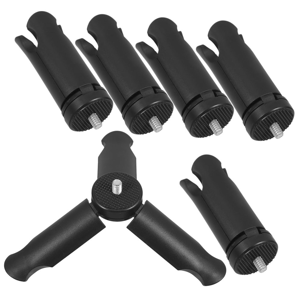 CAXUSD 6pcs Camera Mount Tripod Portable Mini Tripod for Smartphones and Cameras Foldable Design for Easy Compatible Screw Interface