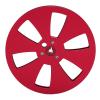 1/4 7 Inch Empty Tape Reel, 6 Holes 7inch Open Reel Sound Tape Empty Reel, Aluminum Alloy Universal for Reel to Reel Tape for TEAC (Red) view 1