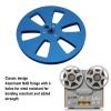 1/4 7 Inch Empty Tape Reel, 6 Holes 7inch Open Reel Sound Tape Empty Reel, Aluminum Alloy Universal for Any 1/4 Inch Tape (Blue) view 2