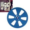 1/4 7 Inch Empty Tape Reel, 6 Holes 7inch Open Reel Sound Tape Empty Reel, Aluminum Alloy Universal for Any 1/4 Inch Tape (Blue) view 4