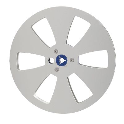 1/4 7 Inch Empty Tape Reel, 6 Holes 7inch Open Reel Sound Tape Empty Reel, Aluminum Alloy Universal for Any 1/4 Inch Tape (Silver)