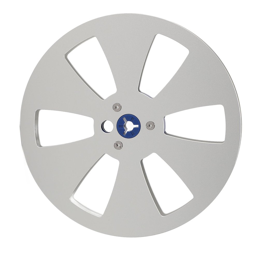1/4 7 Inch Empty Tape Reel, 6 Holes 7inch Open Reel Sound Tape Empty Reel, Aluminum Alloy Universal for Any 1/4 Inch Tape (Silver)