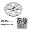 1/4 7 Inch Empty Tape Reel, 6 Holes 7inch Open Reel Sound Tape Empty Reel, Aluminum Alloy Universal for Any 1/4 Inch Tape (Silver) view 2