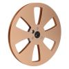 1/4 7 Inch Empty Tape Reel, 6 Holes Metal Open Reel Sound Tape Empty Reel for Tape Recorder, Recording Takeup Reel, Aluminum Alloy Universal for Reel to Reel for TEAC (Gold) view 2