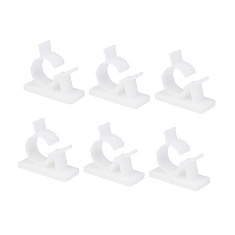 FELTECHELECTR 20pcs Cable Clips Holder Self Adhesive Wire Organizers for Desk Wire Clamp Cord Covers Adhesive Cable Clips Cord Management