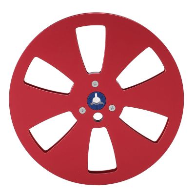 1/4 7 Inch Empty Tape Reel, 6 Holes 7inch Open Reel Sound Tape Empty Reel, Aluminum Alloy Universal for Any 1/4 Inch Tape (Red)