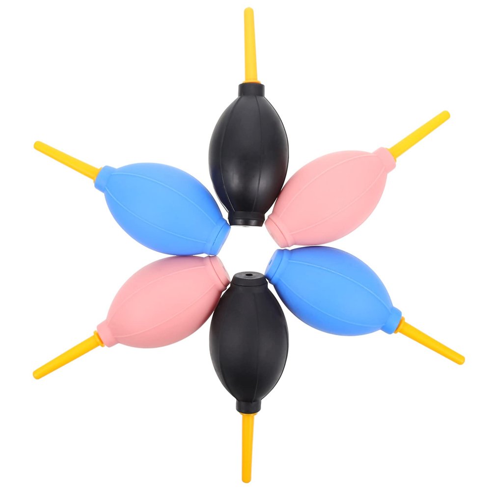 Angoily 6pcs Lens Blower Air Silicone Digital Cleaning Blower for Eyelash Extensions Dust Removal Tool for Cameras Keyboards and Sensitive Electronics
