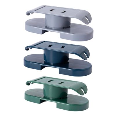 Angoily 3pcs Strong Cord Organizer Power Cable Socket Stand Wire Holder Cable Bracket Wall-mounted Clamp
