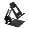Angoily Foldable Desktop Tablet Stand Portable Phone Holder with Stable Base Design for Kitchen and Office Use Compatible with All Tablets and Phones Black view 1