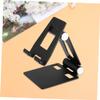 Angoily Foldable Desktop Tablet Stand Portable Phone Holder with Stable Base Design for Kitchen and Office Use Compatible with All Tablets and Phones Black view 3