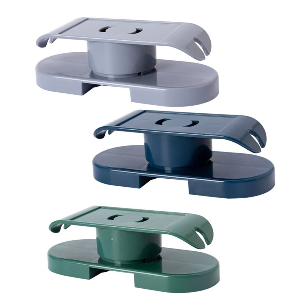 Angoily 6pcs Self-adhesive Holder Wall-mounted Cable Organizer for Clean Home Spaces Material Easy Installation Deep