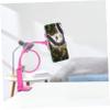 Angoily Double Clip Mobile Phone Holder with Spiral Base Versatile Tablet Stand for Desk Bed and Office Use Creative Design for Smartphones and Tablets view 2