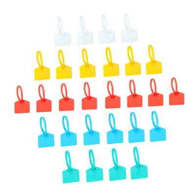 Angoily 100pcs Electric Cable Ties Wire Tie Wraps Self-locking for Home Office Random Color