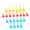 Angoily 100pcs Electric Cable Ties Wire Tie Wraps Self-locking for Home Office Random Color view 1