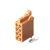 1/5/10 Set 8 Pin TE Middle Slot Auto ISO Rad1o Horn CD Connector 3.5 MM Male Female p/Lug 962189-1 962191-1(Female,10 Sets) view 1