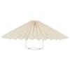 WHAMVOX Fabric Lamp Shade Grey Modern Lamp Shades Pleated Design for Home Decor Sturdy and Soft Light view 1