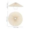 WHAMVOX Fabric Lamp Shade Grey Modern Lamp Shades Pleated Design for Home Decor Sturdy and Soft Light view 2