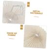 WHAMVOX Fabric Lamp Shade Grey Modern Lamp Shades Pleated Design for Home Decor Sturdy and Soft Light view 3