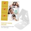 Angoily Double Phone Holder for Desk Folding Tablet Stand Sturdy Support for Cellphones and for Home Office and Travel view 4