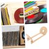 Angoily Vinyl Record Display Rack Sturdy Cd Storage Compact Desktop Cd Organizer view 3