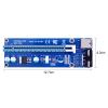 FFHDJL 100PCS VER006S PCI-E 1X to 16X Riser Card PCIE Extender 100CM 60CM 30CM USB 3.0 Cable SATA to 4Pin Power Cord for GPU(0.3M) view 3