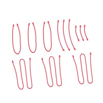 Angoily 12pcs Silicone Fastening Straps for Cords Wraps for Usb Data Cable Heavy Duty Bundling Belt Straps Reusable Fastener Home Outdoor Tidy