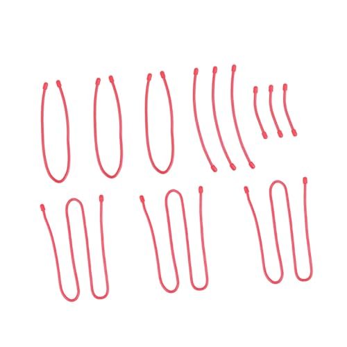Angoily 12pcs Silicone Fastening Straps for Cords Wraps for Usb Data Cable Heavy Duty Bundling Belt Straps Reusable Fastener Home Outdoor Tidy