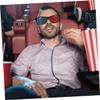 Angoily 20pcs Portable Plastic Glasses Red-Blue Movie Glasses Lightweight Frame Experience view 4