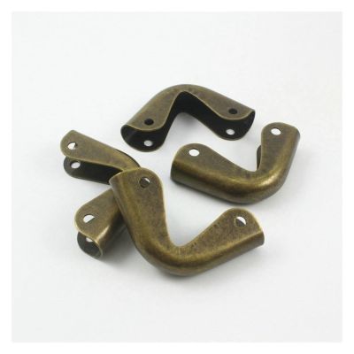 DLAHPJPT 40Pcs Antique Brass Book Corner Bookbinding Corner Clip 38mm