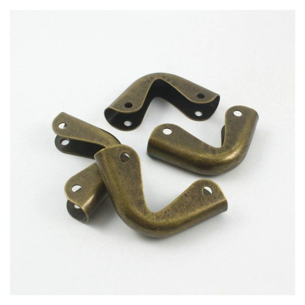 DLAHPJPT 40Pcs Antique Brass Book Corner Bookbinding Corner Clip 38mm
