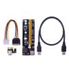 KGFCE 100PCS VER006S PCI-E 1X to 16X Riser Card Extender 60CM USB 3.0 Cable/SATA to 4Pin Power Cord for Video Graphics Card(1M) view 2