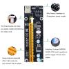 KGFCE 100PCS VER006S PCI-E 1X to 16X Riser Card Extender 60CM USB 3.0 Cable/SATA to 4Pin Power Cord for Video Graphics Card(1M) view 4