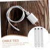 Angoily 5pcs Leather Cable Ties Cord Organizer with Sturdy Buckles for Data Cables Earphones and Curtains Men Stocking Stuffers view 4
